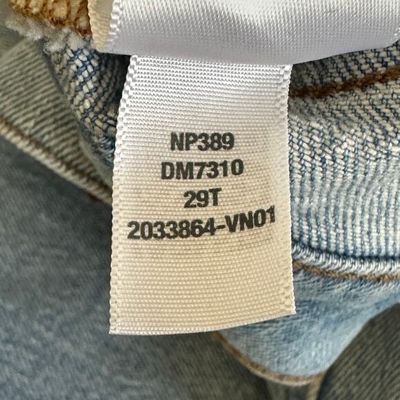 Madewell The Perfect Vintage Wide Leg Crop Jeans Womens 29T Light Wash Clean - Picture 7 of 8